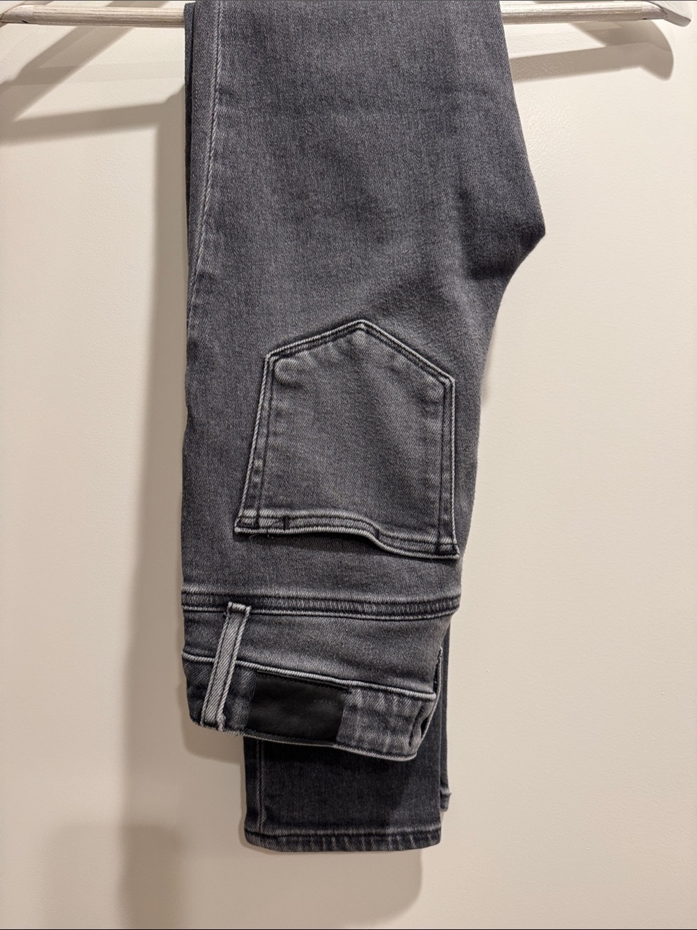 PAIGE Women's Skinny Jeans in Washed Charcoal Gray